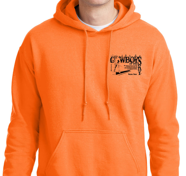 COS Brand Logo Safety Hoodie - Orange