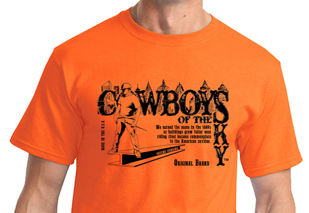Cowboys of the Sky Safety Logo T-Shirt (Safety Orange)